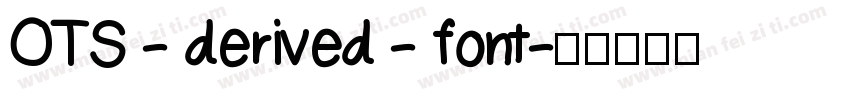 OTS - derived - font字体转换